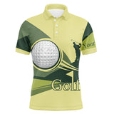 Max Corner Green Mens golf polo shirts golf balls custom name golf shirts for men, gift for golf lovers