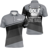 Max Corner Mens golf polo shirts custom Golf it requires only one ball mens golf shirts, golfing gifts