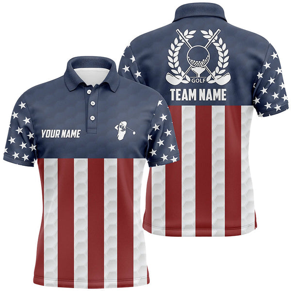 Max Corner Mens golf polo shirts American flag custom patriotic team mens golf shirt, golfing gifts