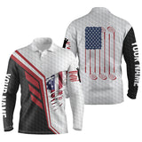 Max Corner American flag golf clubs white golf balls skin custom Men golf polo shirts, personalized golf gifts