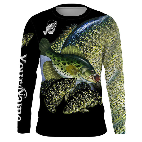 Maxcorners Customize Name Crappie Fishing 3D Shirts
