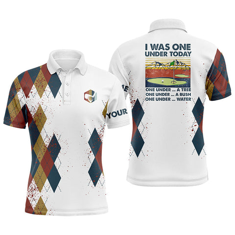 Maxcorners Golf I Was One Under Today Customized Name All Over Printed Unisex Shirt