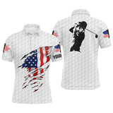 Max Corner Amazing Mens golf polo shirts American flag patriotic golf shirts custom polo golf tops for men