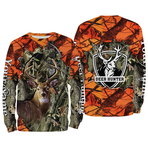 Max Corner Deer Hunting big game camo Grim Reaper Custom Name 3D All over print shirts Gift For Hunter