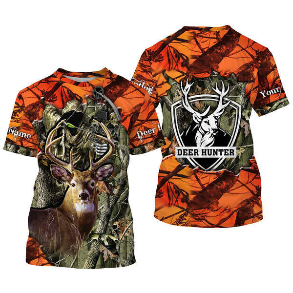 Max Corner Deer Hunting big game camo Grim Reaper Custom Name 3D All over print shirts Gift For Hunter