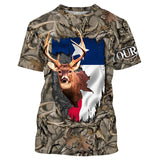 Maxcorners Tx Texas Whitetail Deer Hunting Custom Name All Over Print Shirts