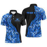 Max Corner Black and blue Smoke Flame Pattern Custom Name And Team Shirt