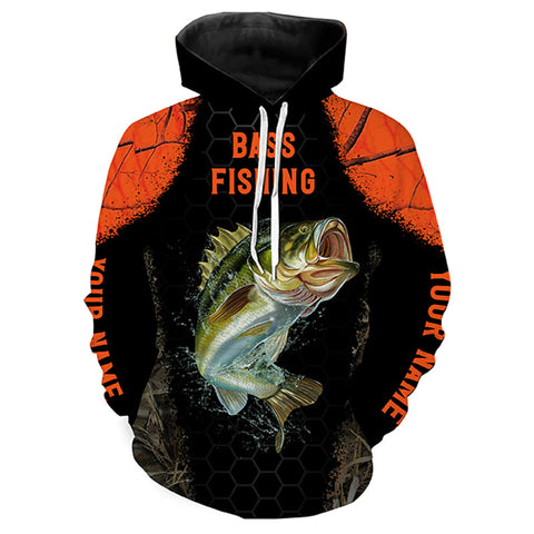 Max Corners Custom Largemouth Bass Fishing Shirts Bass Fishing jerseys 3D Hoodie