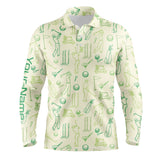 Max Corner Mens golf polo shirts custom funny mens golfer pattern mens green golf polo golfing gifts