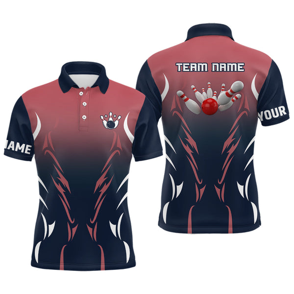 Max Corner Navy and red retro  Bowling Jerseys Custom Name And Team Shirt