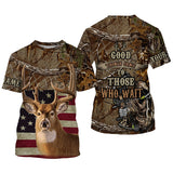Max Corner Deer hunting American Flag camo Custom Name All over print Shirt Gift For Hunter