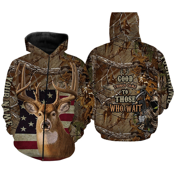 Max Corner Deer hunting American Flag camo Custom Name All over print Shirt Gift For Hunter