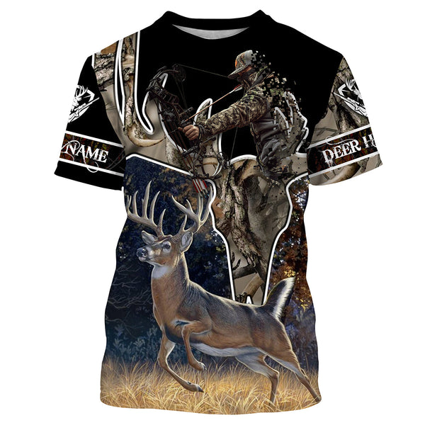 Max Corner Deer hunting Camo Custom name All over print shirts Gift For Hunter