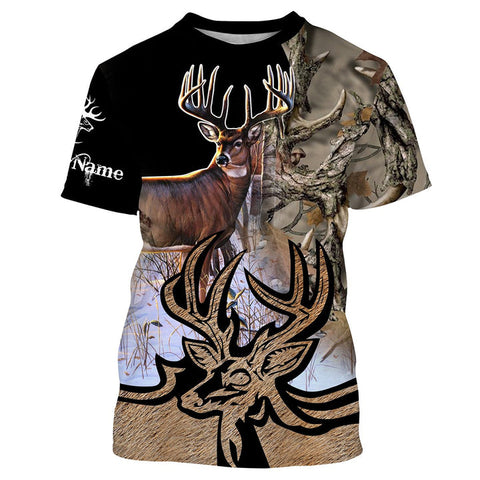 Maxcorners Personalized Deer Hunting Custom Name All Over Print Shirt