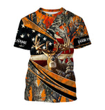 Maxcorners Customized White-Tailed Deer Hunting American Flag