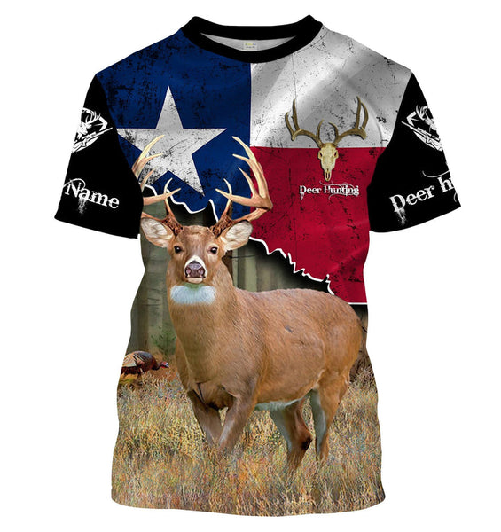 Maxcorners White-Tailed Deer Hunting Tx Texas Flag Custom Name