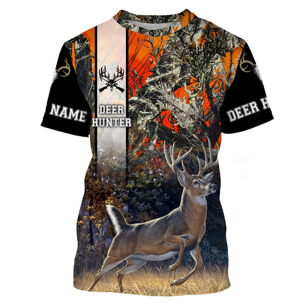 Maxcorners Personalized Deer Hunting Clothes Deer Hunter Orange Camo