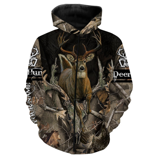 Max Corner Whitetail deer hunting Deer antlers camo Custom Name 3D full printing Shirt Gift For Hunter