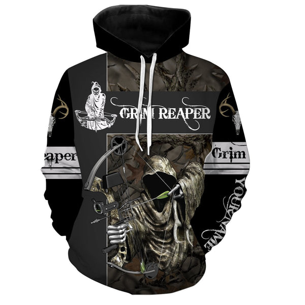 Max Corner Grim Reaper Bow hunter Camo Custom Name 3D All over print shirts Gift For Hunter