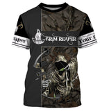 Max Corner Grim Reaper Bow hunter Camo Custom Name 3D All over print shirts Gift For Hunter