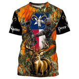 Maxcorners Tx Deer Hunting Orange Camo Texas Flag Custom Name
