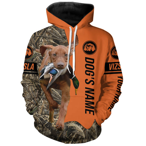 Max Corners Vizsla Hunting Dog Personalized 3D All Over Printed Hoodie