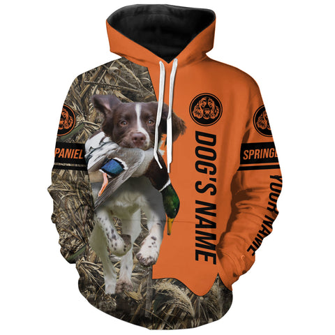 Max Corners English Springer Spaniel Hunting Dog Personalized 3D All Over Printed Hoodie