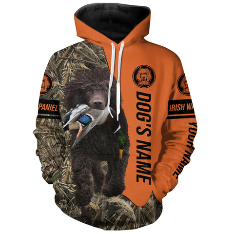 Max Corners Irish Water Spaniel Duck Pheasant Hunting Dog Personalized 3D All Over Printed Hoodie