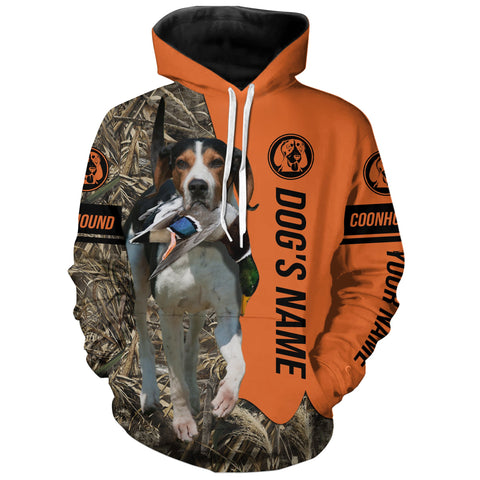 Max Corners Treeing Walker Coonhound Hunting Dog Personalized 3D All Over Printed Hoodie