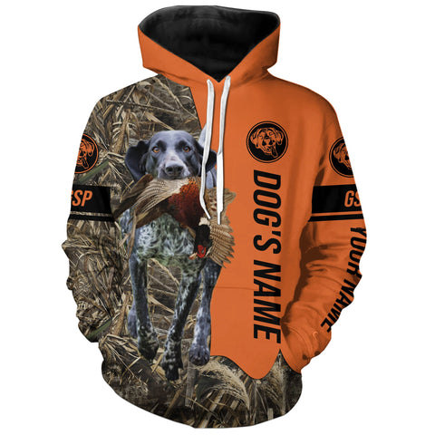 Max Corners Black Roan GSP Hunting dog Personalized 3D All Over Printed Hoodie