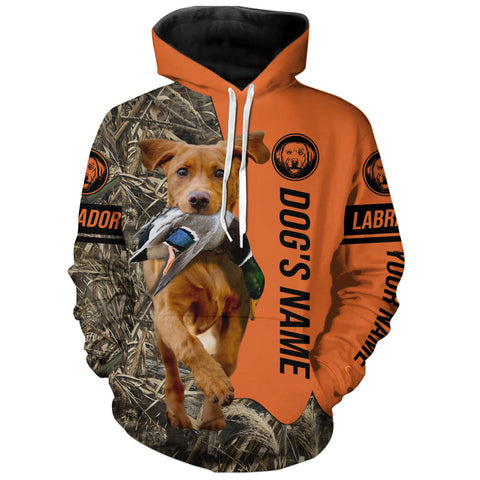 Max Corners Fox Red Labrador Retriever Hunting Dog Personalized 3D All Over Printed Hoodie