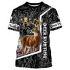 Max Corner White-tailed deer hunting black camo Custom Name 3D All over print shirts Gift For Hunter