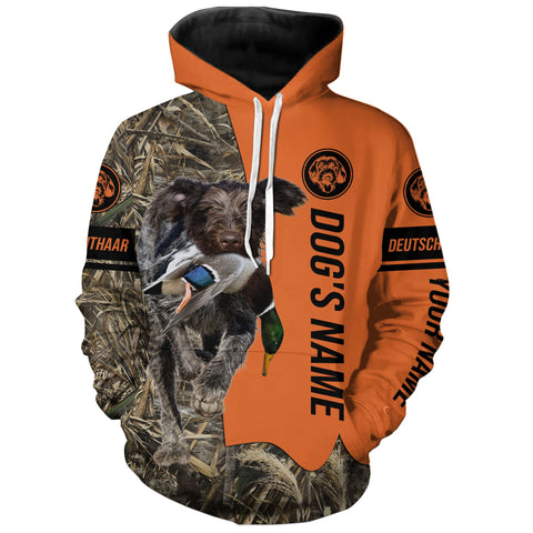 Max Corners Deutsch Drahthaar Hunting Dog Personalized 3D All Over Printed Hoodie