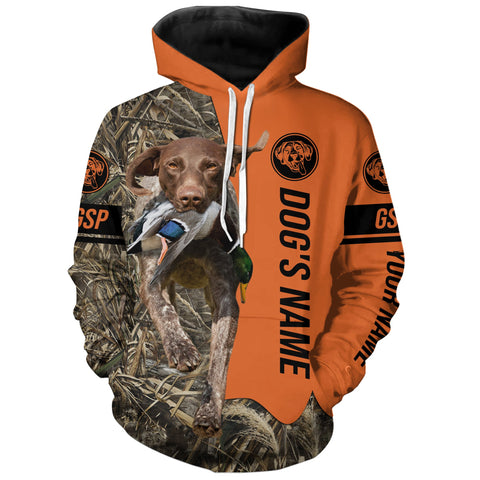 Max Corners German Shorthaired Pointer Hunting dog Personalized 3D All Over Printed Hoodie