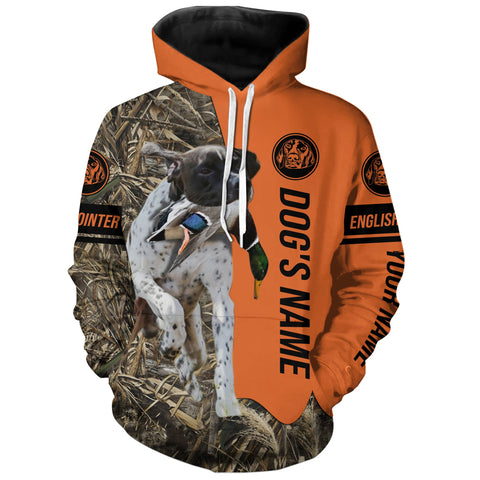 Max Corners English Pointer Hunting Dog Personalized 3D All Over Printed Hoodie