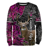 Max Corner Country Girl Deer hunting Custom Name 3D All over print Shirt Gift For Hunter