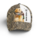 Maxcorners Duck Hunting With Dog Custom Name Camo Hunting Adjustable Mesh Unisex Cap, Many Dog Breeds to Choose From