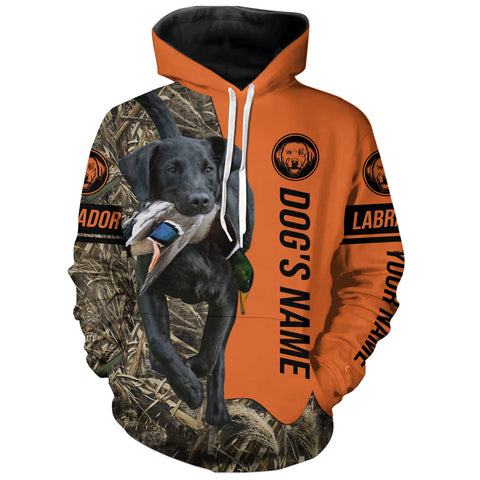 Max Corners Black Labrador Retriever Hunting Dog Personalized 3D All Over Printed Hoodie