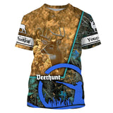 Maxcorners Personalized Deer Hunting Custom Name Camo 3D All Over Print Shirts