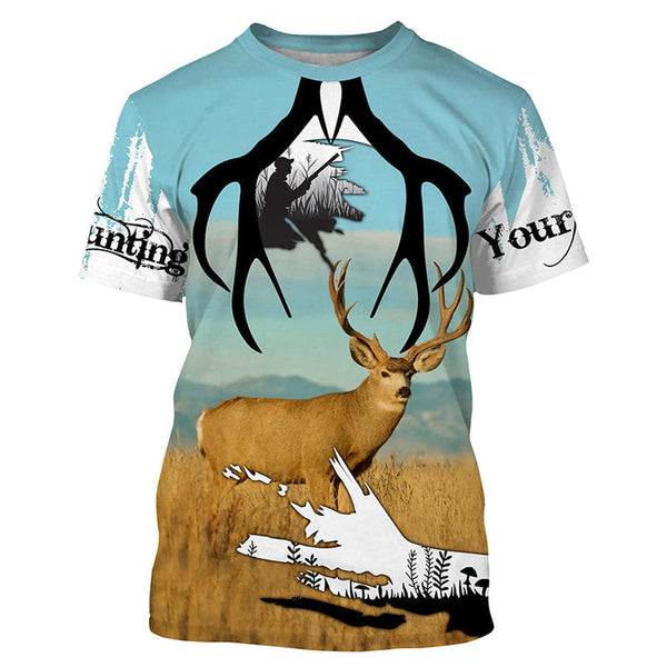 Maxcorners Personalized Deer Hunting 3D All Over Print - Deer Hunting Shirt