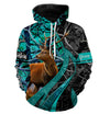 Maxcorners Deer Hunting Camo Custom Name 3D Shirts