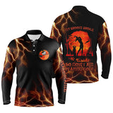 Max Corner Lightning Mens Golf Polo Shirt, Halloween Golf Gifts Idea For Male Golfers