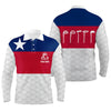 Max Corner Texas Flag Mens Golf Polo Shirt, Texas Golf Shirts For Men, Custom Name Patriotic Golf Gifts