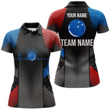 Maxcorners USA Bowling For Team Patriotic Premium Customized Name 3D Shirt For Women