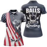 Maxcorners Grab Your Balls We're Going Bowling Premium Customized Name 3D Shirt For Women