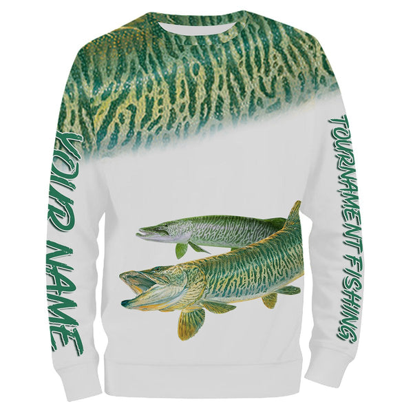 Maxcorners Musky Tournament Fishing Customize Name 3D Shirts