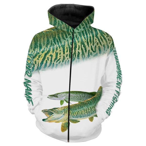 Maxcorners Musky Tournament Fishing Customize Name 3D Shirts