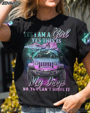 Maxcorners Yes I Am A Girl Jeep Hoodie