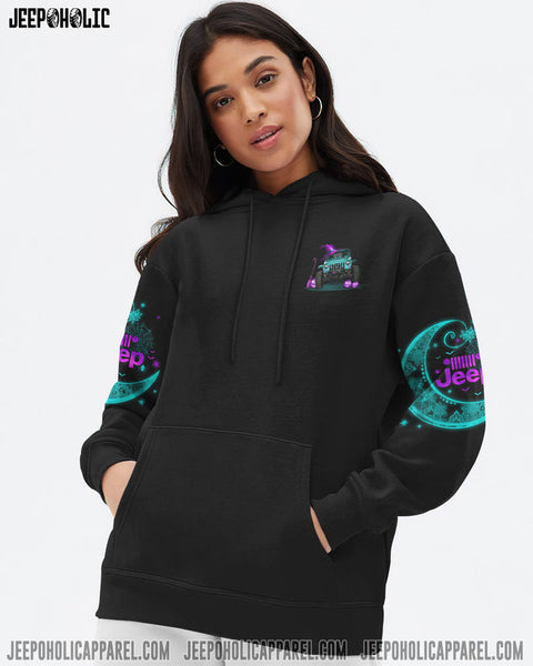 Maxcorners Not All Witches Mandala Crescent Moon Hoodie PT