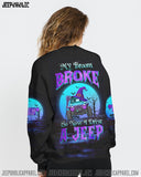 Maxcorners My Broom Broke Moon Water Hoodie PT